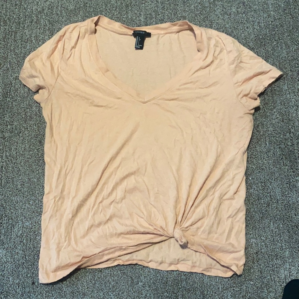 Forever21 blush crop top. Size Large. Worn once.